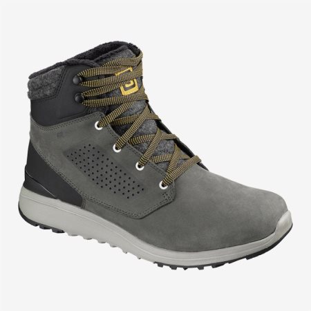 Salomon UTILITY WINTER CS WP Mens Hiking Boots Grey UK QOXC